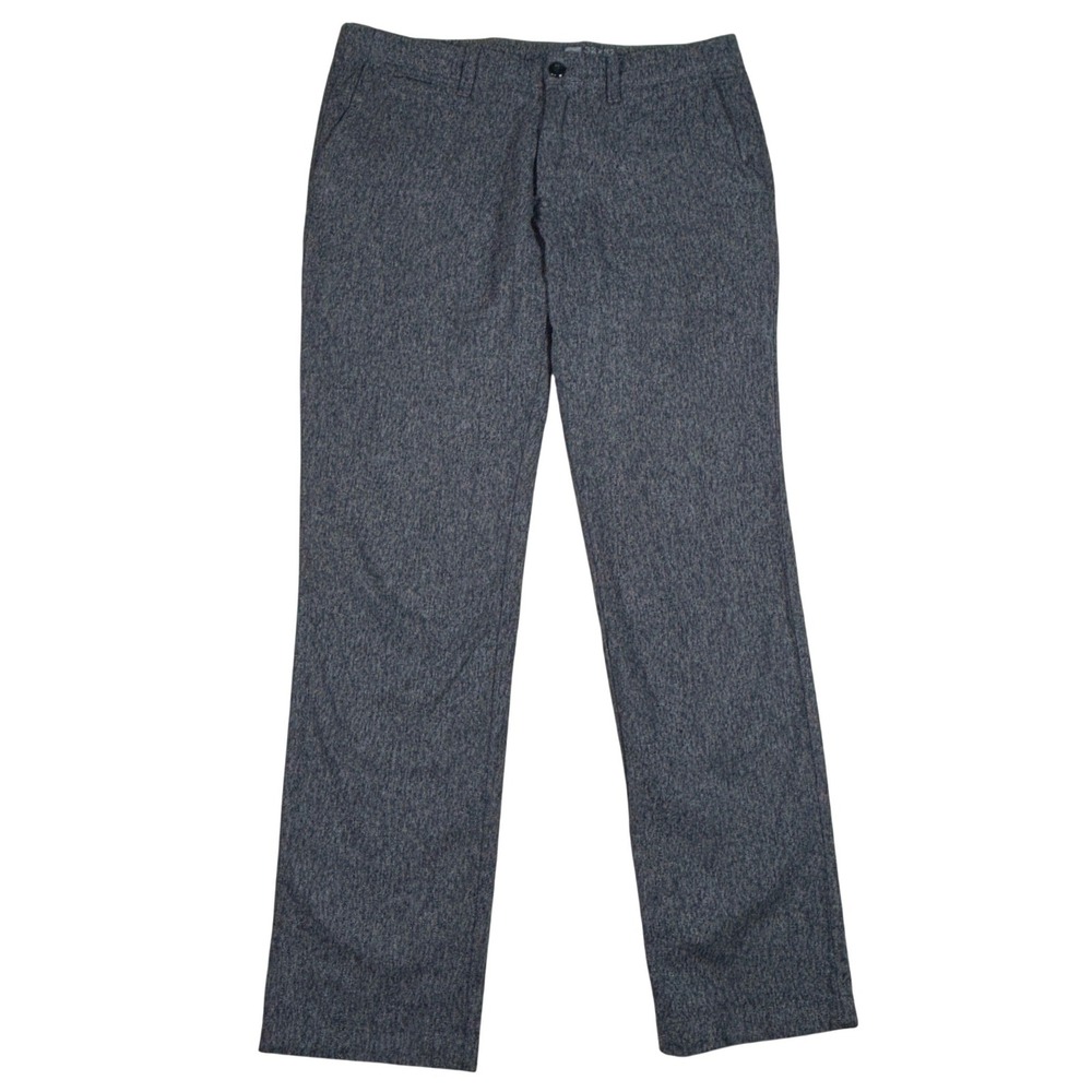 Gap Slim Fit Chinos Mens 32x32 Charcoal Gray Textured Marled Dress Pants Casual